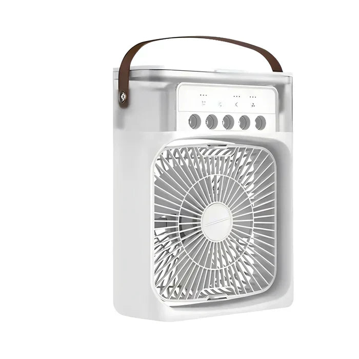 3-in-1 Portable Air Cooler Fan with 7-Colour LED Light for Home, Office and Outdoor Use