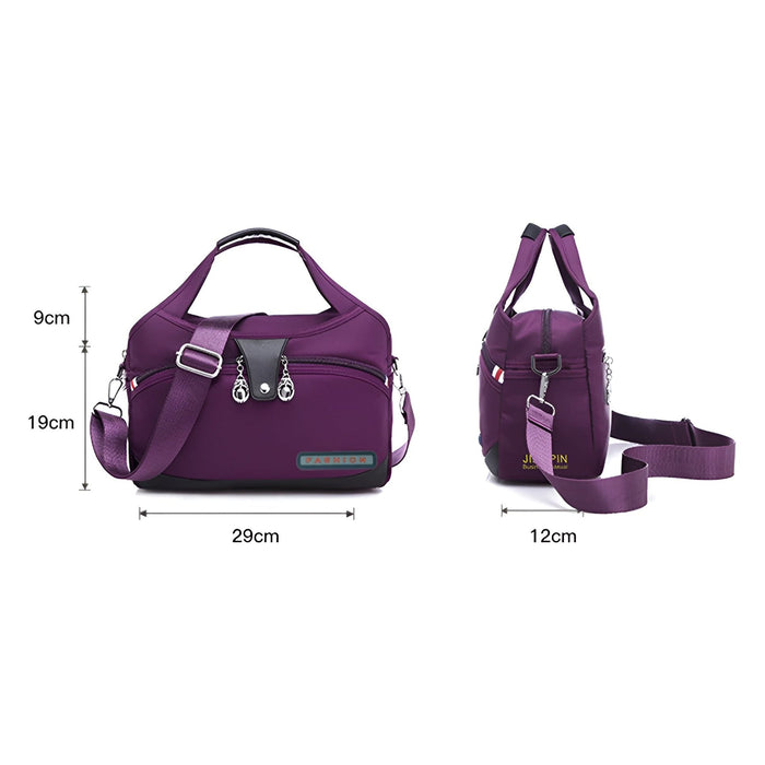 Anti Theft Waterproof Crossbody Bag Secure Travel Shoulder Bag with Multiple Zip Pockets