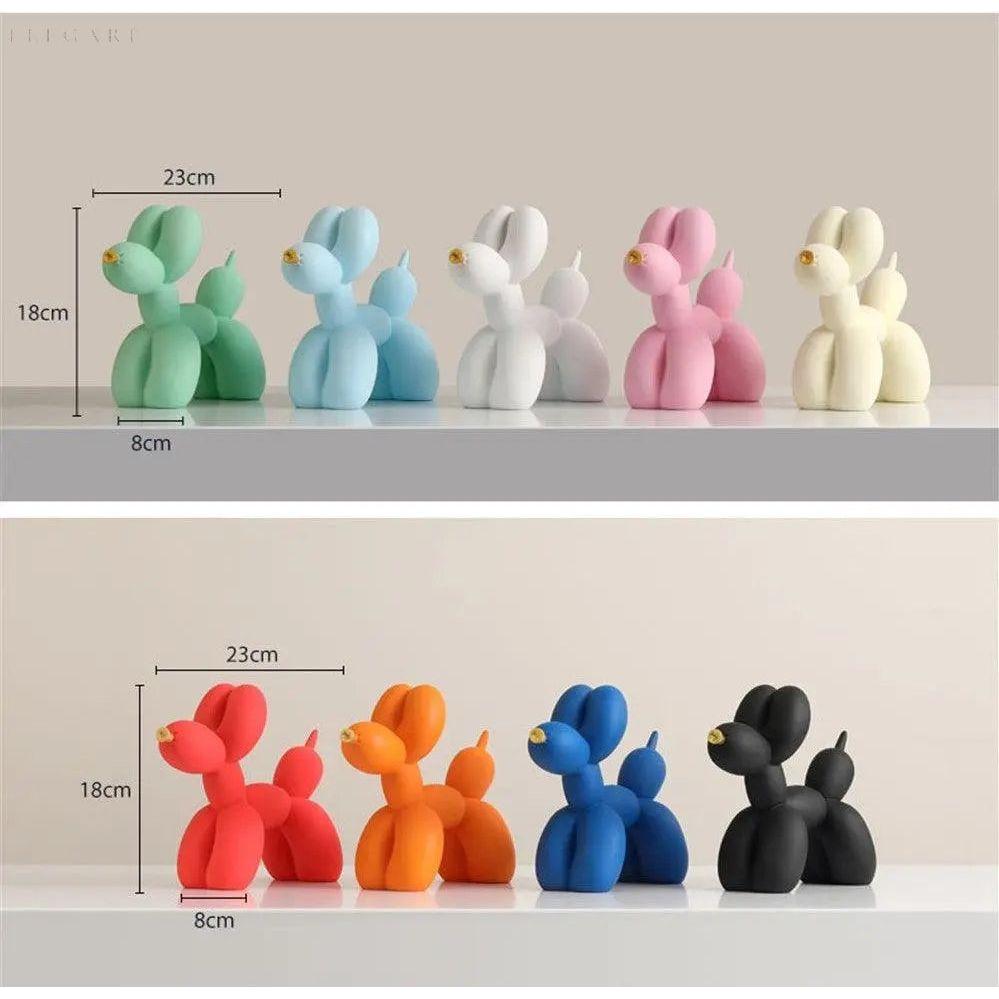 Balloon Dog Sculpture Decorative Pop Art Figurine Modern Home Desk Statue