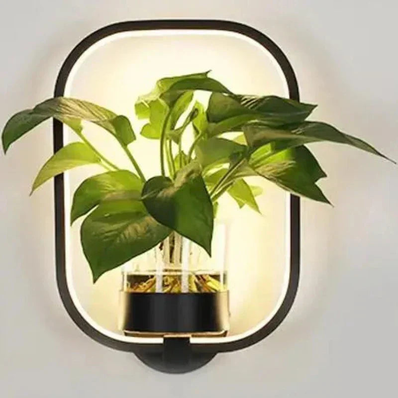 Botanical Wall Light with Planter β Modern Wall Lamp for Stylish Indoor Lighting