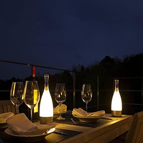 Bottle Design Rechargeable Table Lamp Dimmable LED Modern Cordless Desk Light