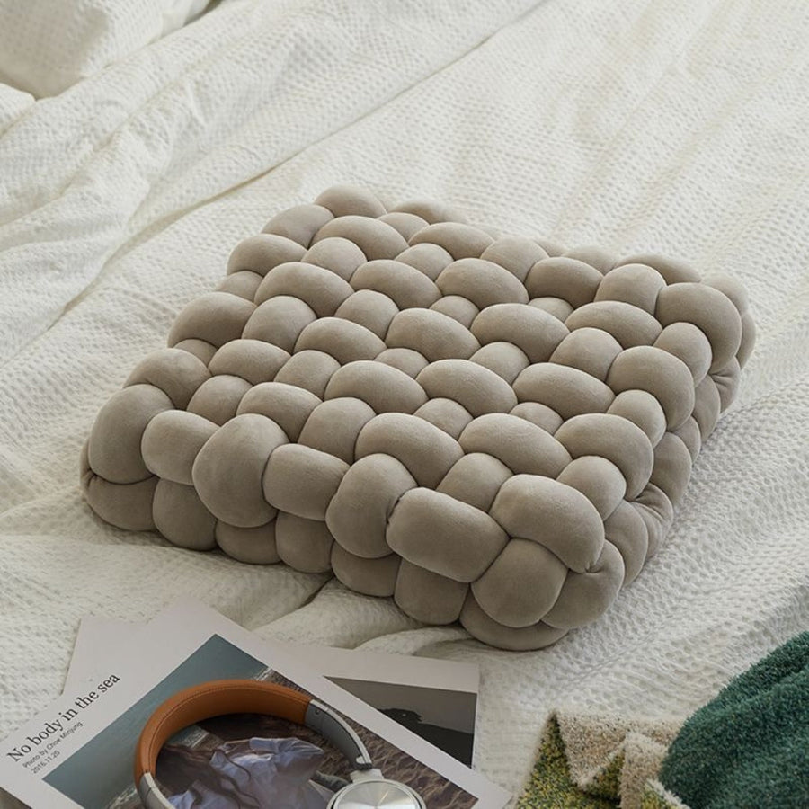 Braided Knot Throw Pillow Decorative Knot Cushion Soft Modern Sofa Bed Pillow