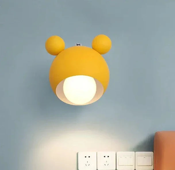 Cartoon Kids Wall Lamp Decorative Nursery Wall Light for Bedroom Playroom