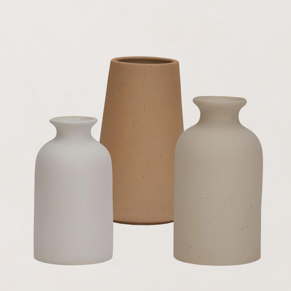 Ceramic Vase Set Modern Home Decor Minimalist Decorative Vases Table Shelf Display