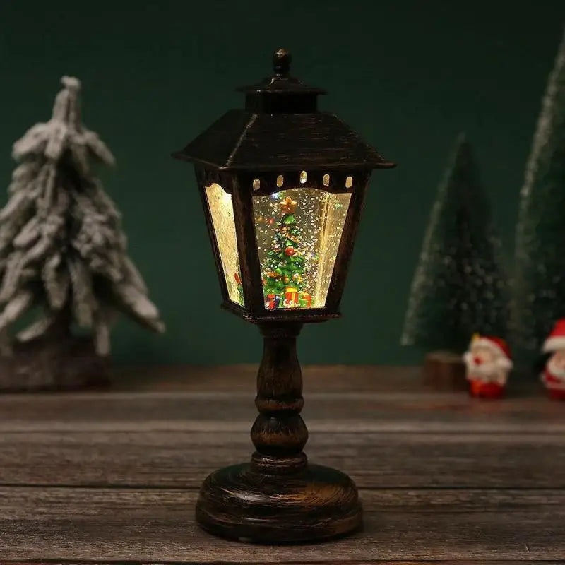 Christmas Table Lamp with Music LED Festive Decorative Holiday Light
