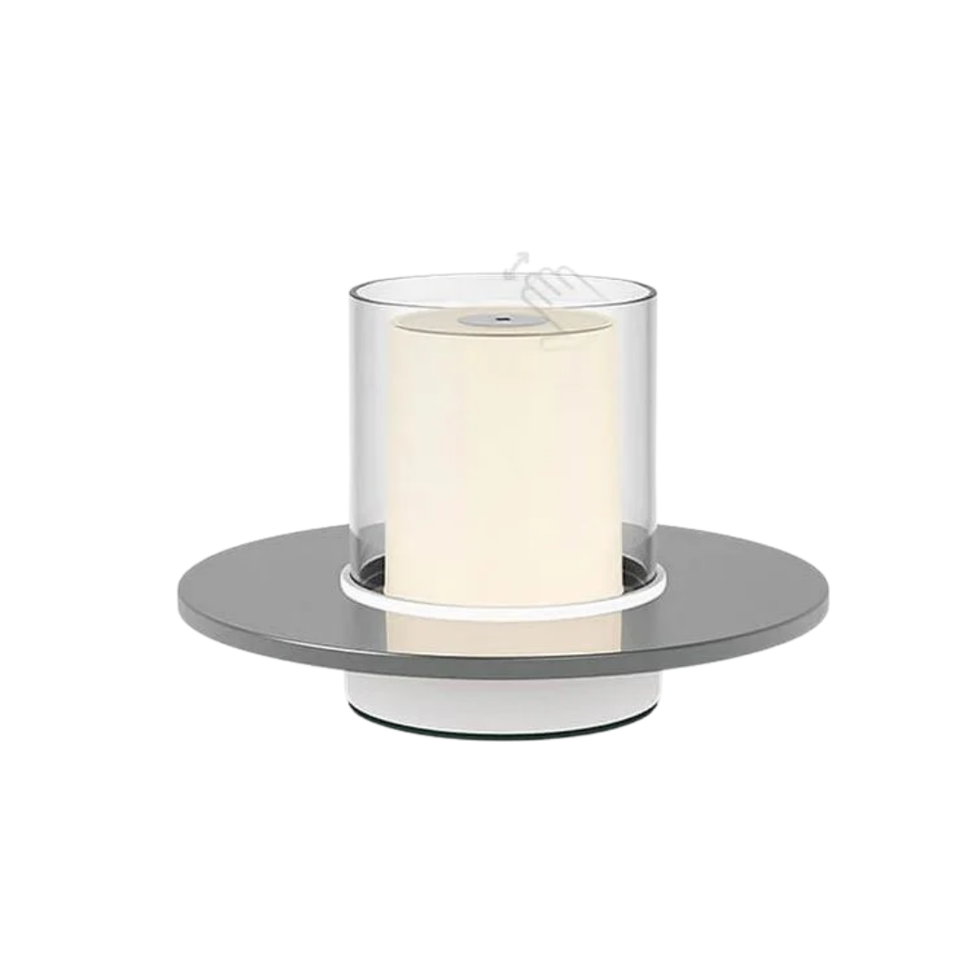 Cordless LED Candle Lamp Adjustable Brightness Table Lamp for Indoor Outdoor Ambient Lighting
