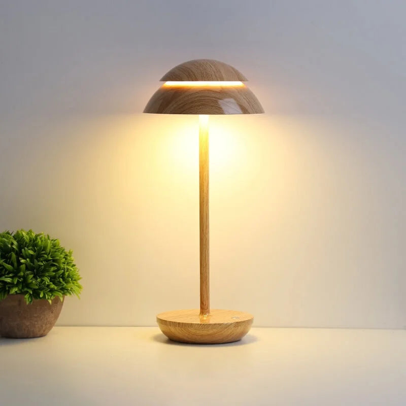 Cordless Rechargeable Table Lamp Modern Dimmable LED Bedside Lamp with 4000mAh Battery Warm Light