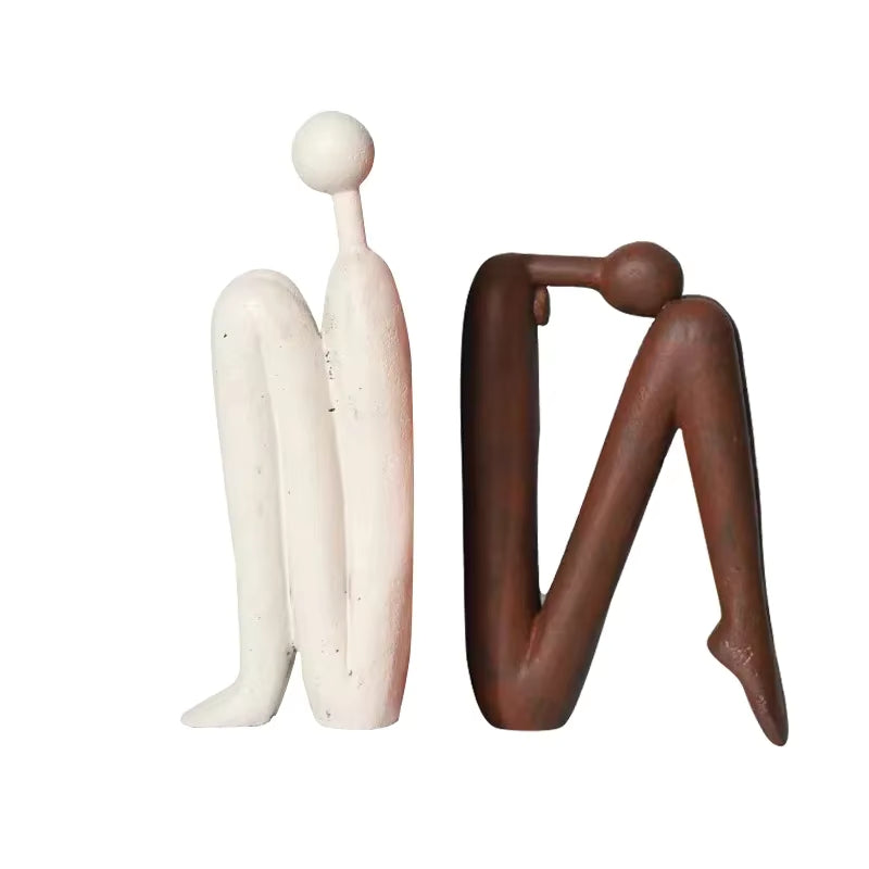 Decorative Sculptural Bookends for Shelves Desks Modern Playful Book Holders