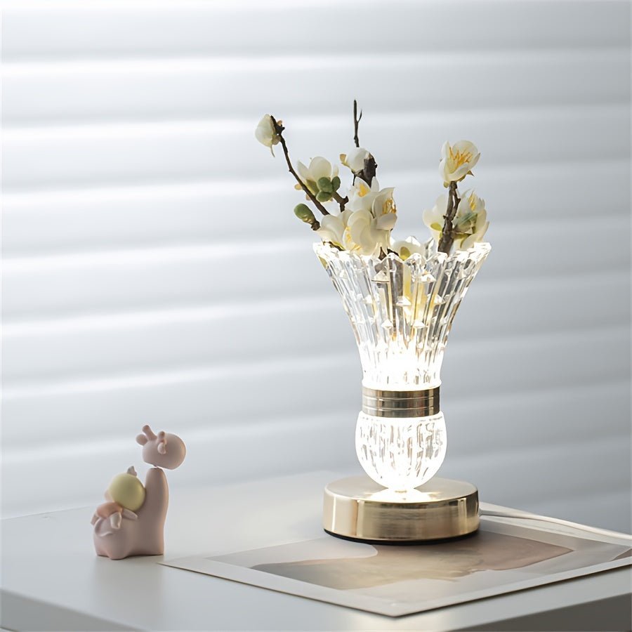 Dimmable LED Table Lamp USB Charging Port Compact Modern Bedside Desk Light