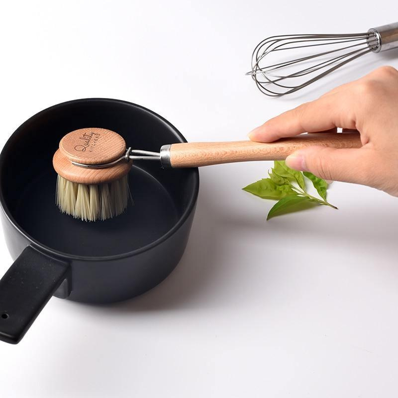 Dish Cleaning Brush Ergonomic Handle Kitchen Scrub Brush for Dishes Pots and Pans
