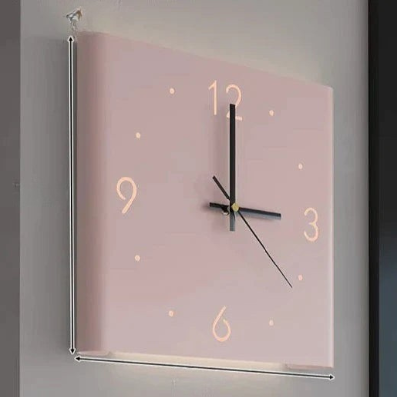 Double Sided Square Wall Clock Modern Decorative Indoor Outdoor