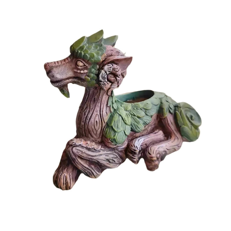 Dragon Shaped Succulent Plant Pot Decorative Fantasy Desk and Shelf Planter