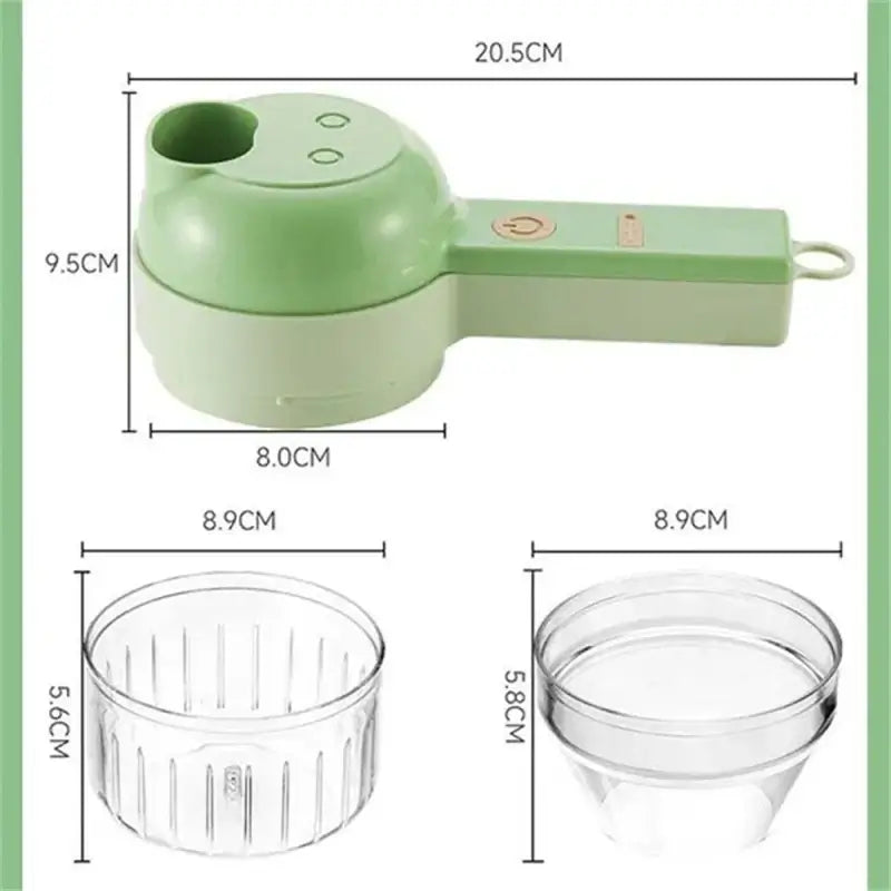 Electric 4 in 1 Vegetable Chopper and Slicer Food Preparation Machine