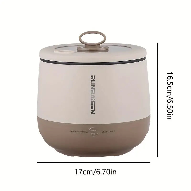 Electric Multi Cooker Pot Non-Stick Compact Kitchen Cooking Appliance