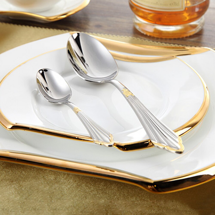 Elegant Handcrafted Cutlery Set Polished Finish Tableware Dining Utensils