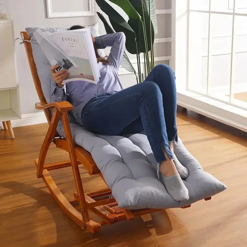Ergonomic Rocking Chair Cushion Thick Padding Comfort Support