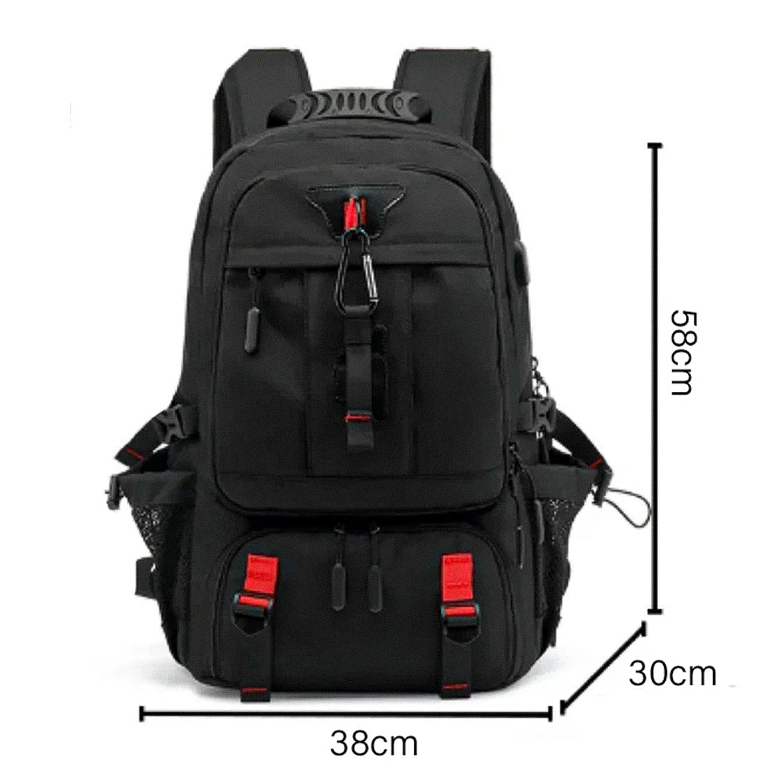 Expandable Travel Backpack Large Capacity Waterproof Laptop Backpack with USB Charging Port