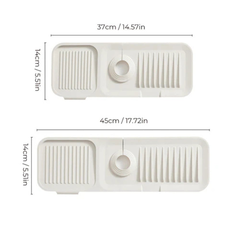 Faucet Splash Guard Sink Drying Mat Quick Dry Kitchen Counter Protector Bathroom