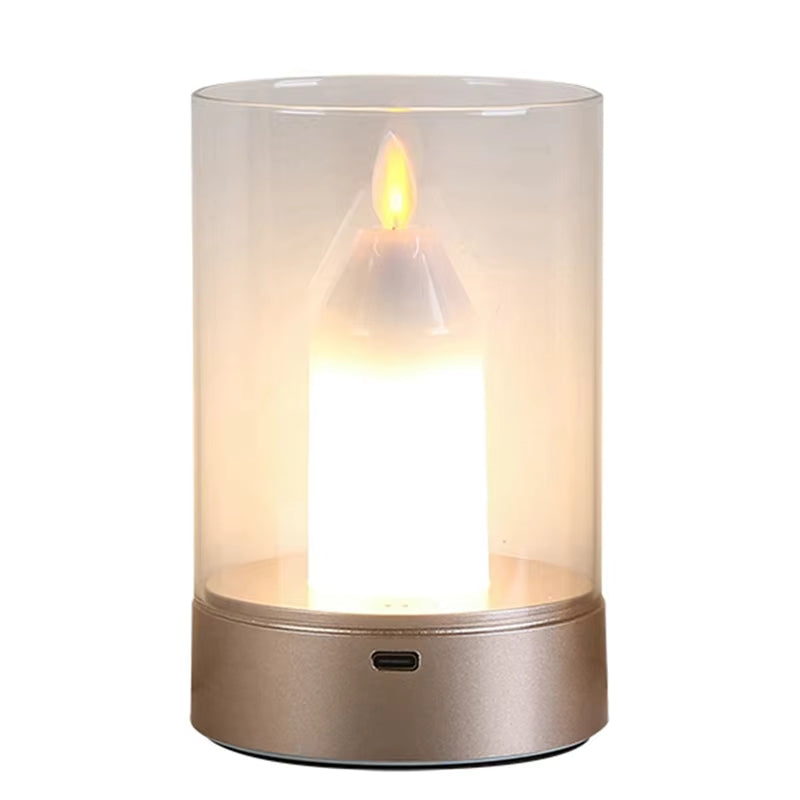 Floating Flame Effect Candle Lamp Touchless Sensor Modern Table Light