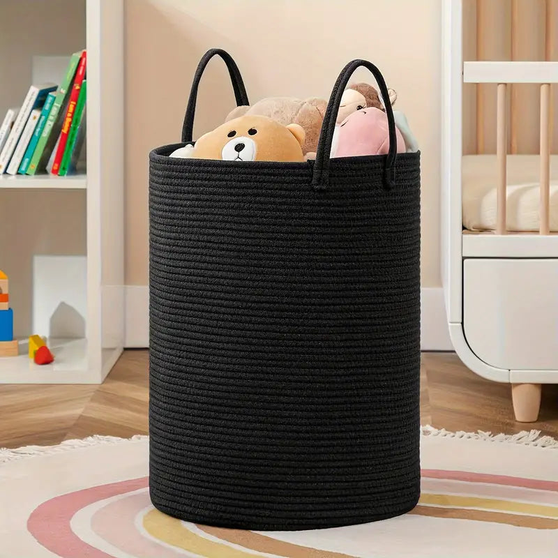 Foldable Laundry Basket Storage Organizer Large Capacity Clothes Hamper Carry Handles