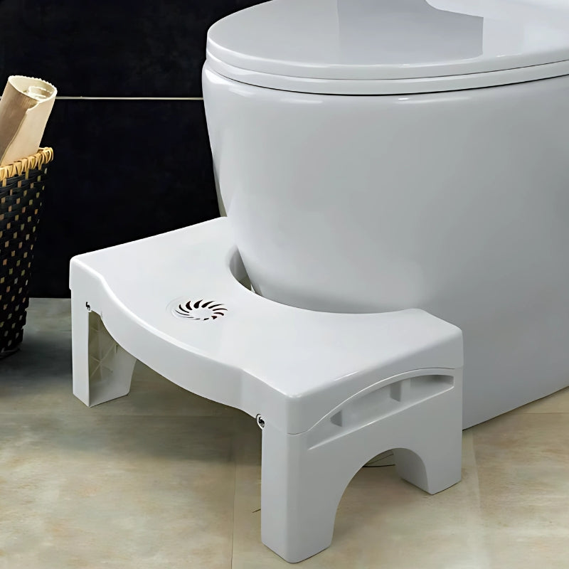 Foldable Toilet Stool with Non Slip Base Bathroom Foot Rest for Comfort and Stability