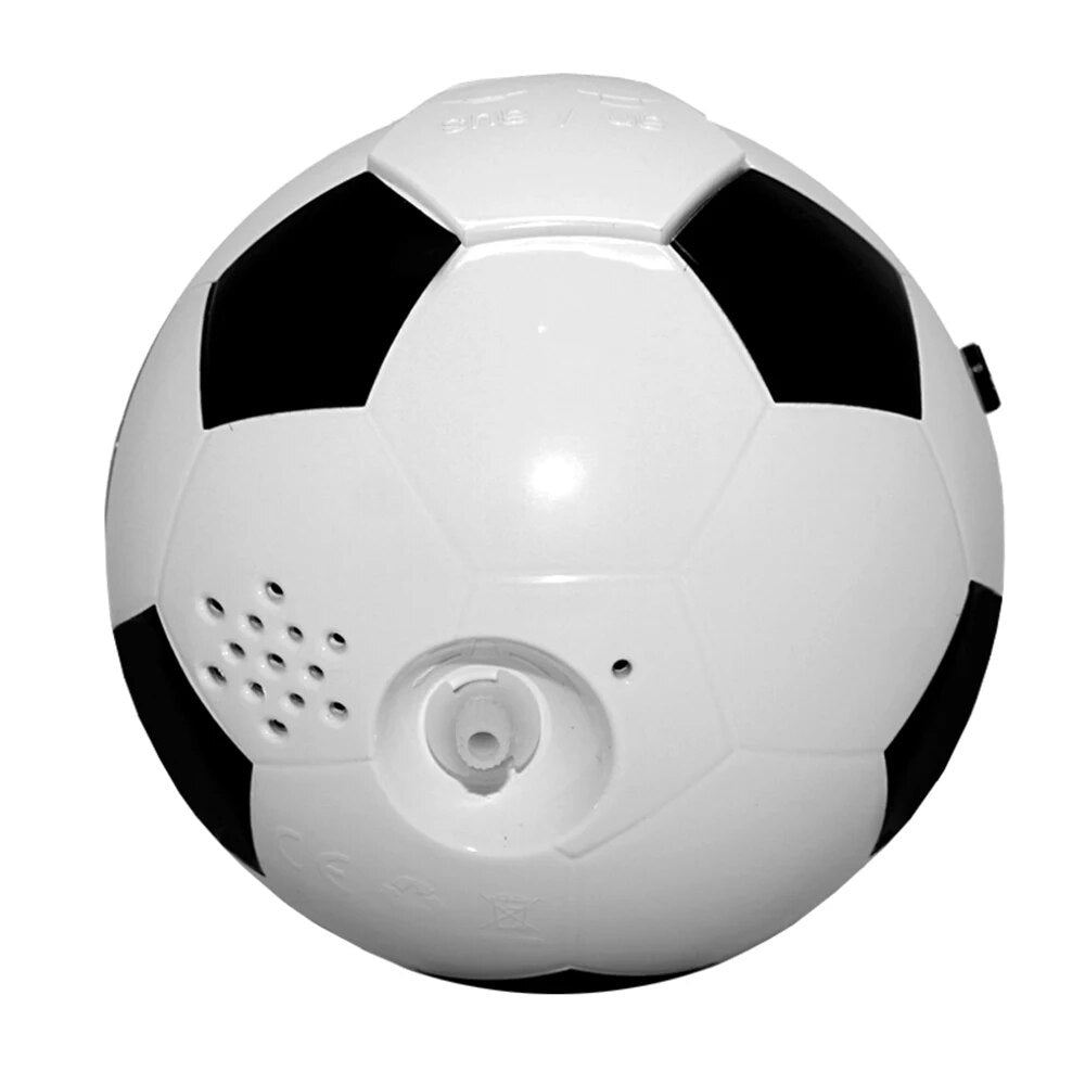 Football Inspired Analog Alarm Clock Sports Dial Display Compact Bedside Desk Clock
