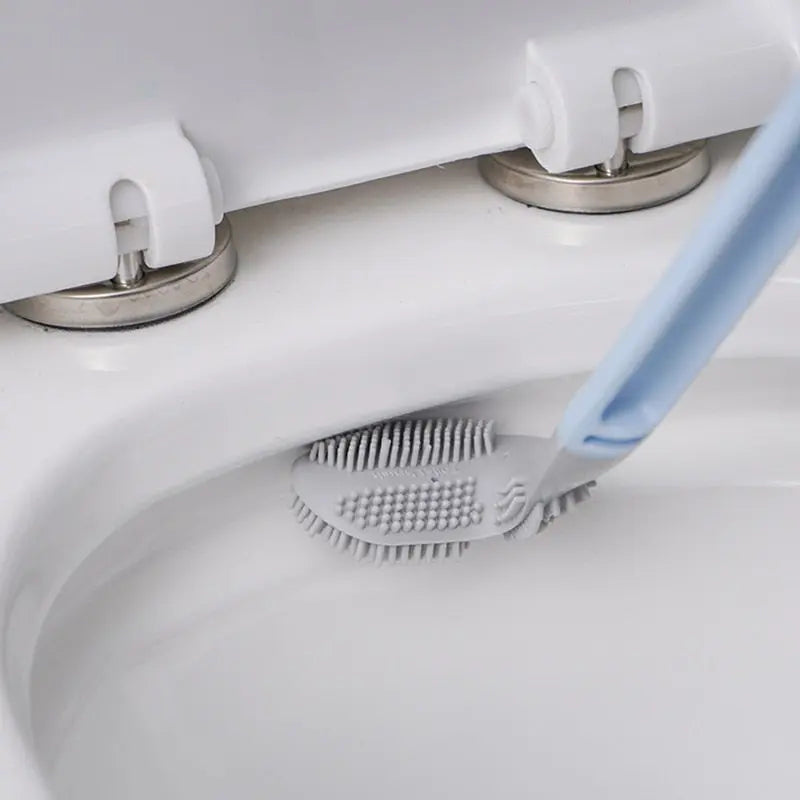Golf Club Toilet Brush Long Handle Bathroom Cleaning Brush Wall Mount Holder