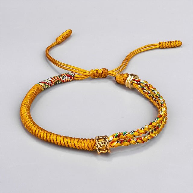 Handmade Buddhist Luck Bracelet Red String Spiritual Protection Vintage Adjustable Bracelet