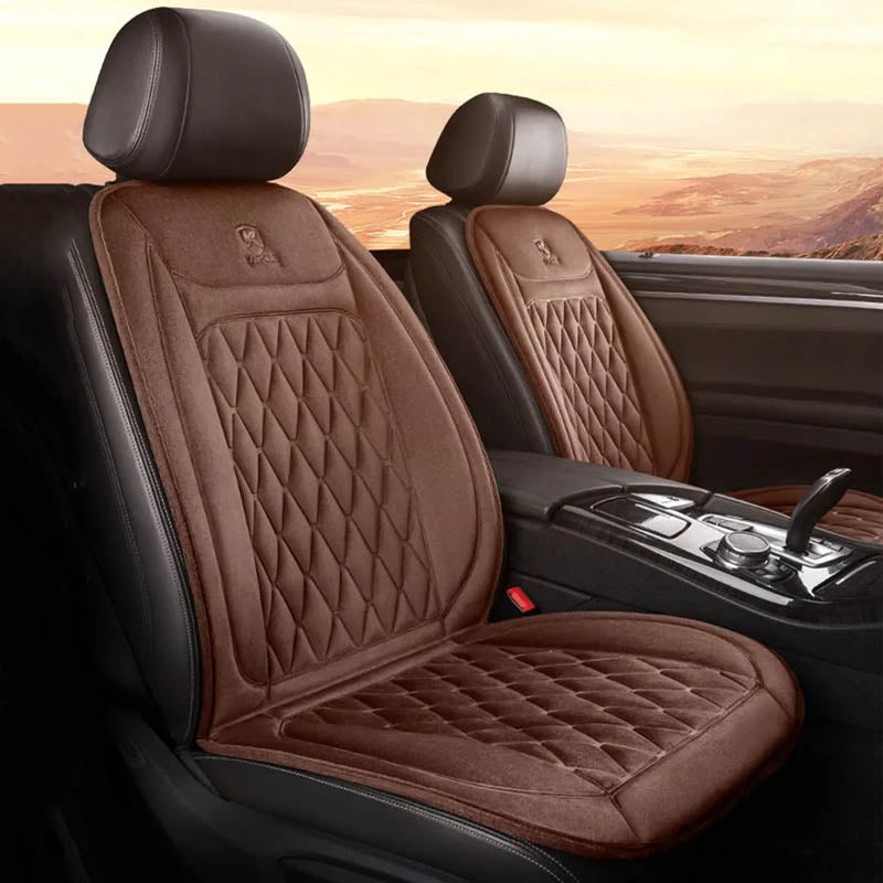 Heated Car Seat Cover 12V 24V Adjustable Warm Cushion