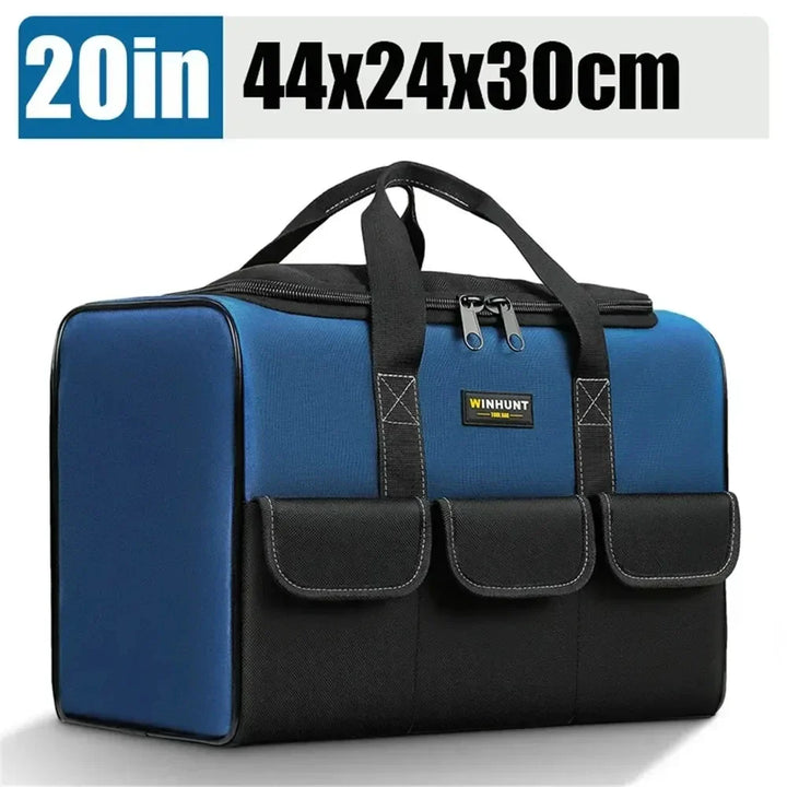 Heavy Duty Waterproof Tool Organizer Bag Multi Pocket Tool Storage with Adjustable Shoulder Strap
