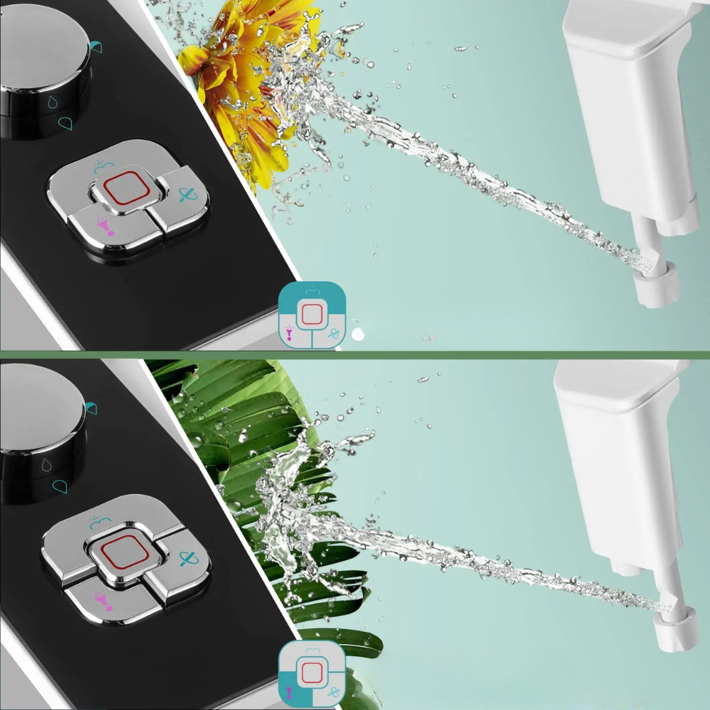 Hygienic Bidet Toilet Seat Attachment Dual Spray Adjustable Pressure