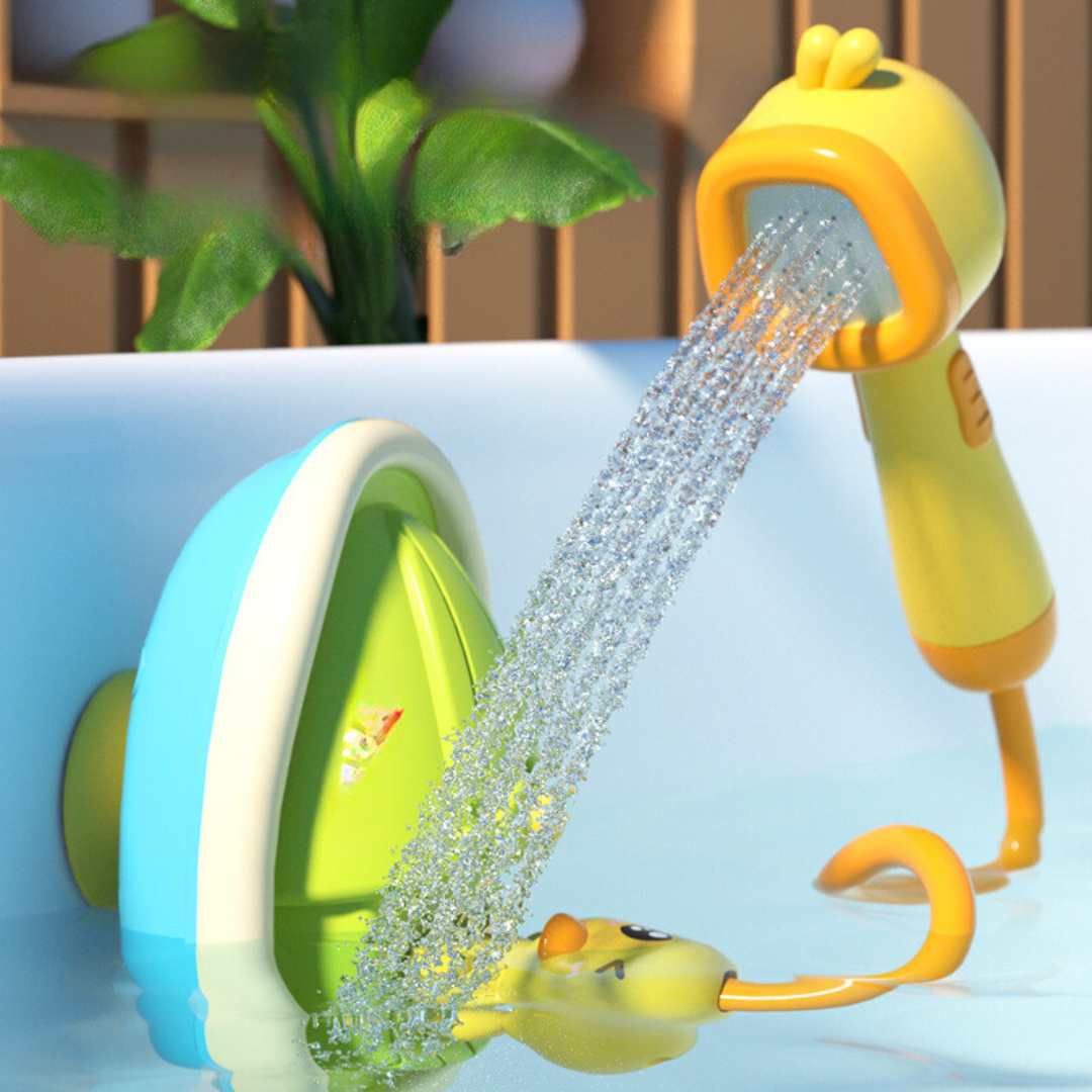 Interactive Shower Head Bath Toy Set for Toddlers with Water Spray and Splash Play