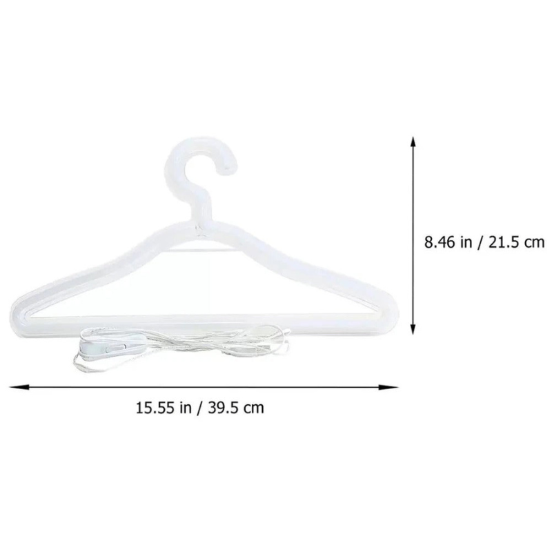 LED Lighted Clothes Hanger USB Rechargeable Closet Hanger Wardrobe Organizer Illumination