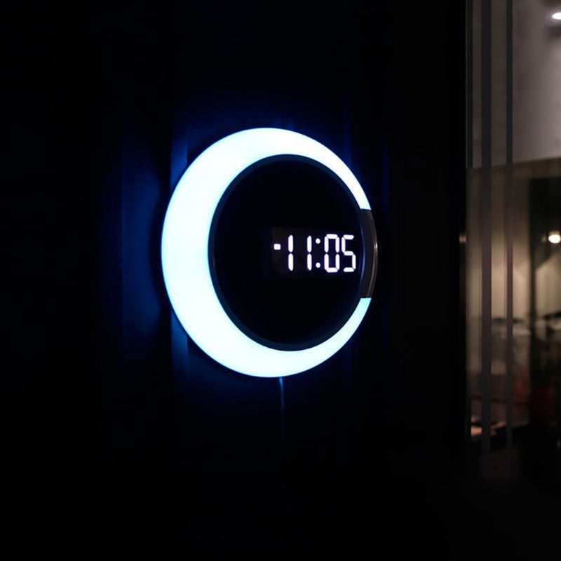 LED Wall Clock with Remote Control Decorative Digital Wall Clock Modern LED Display