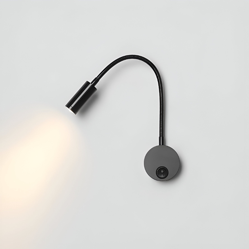 LED Wall Light Flexible Gooseneck 360-Degree Adjustable Bedside Lamp