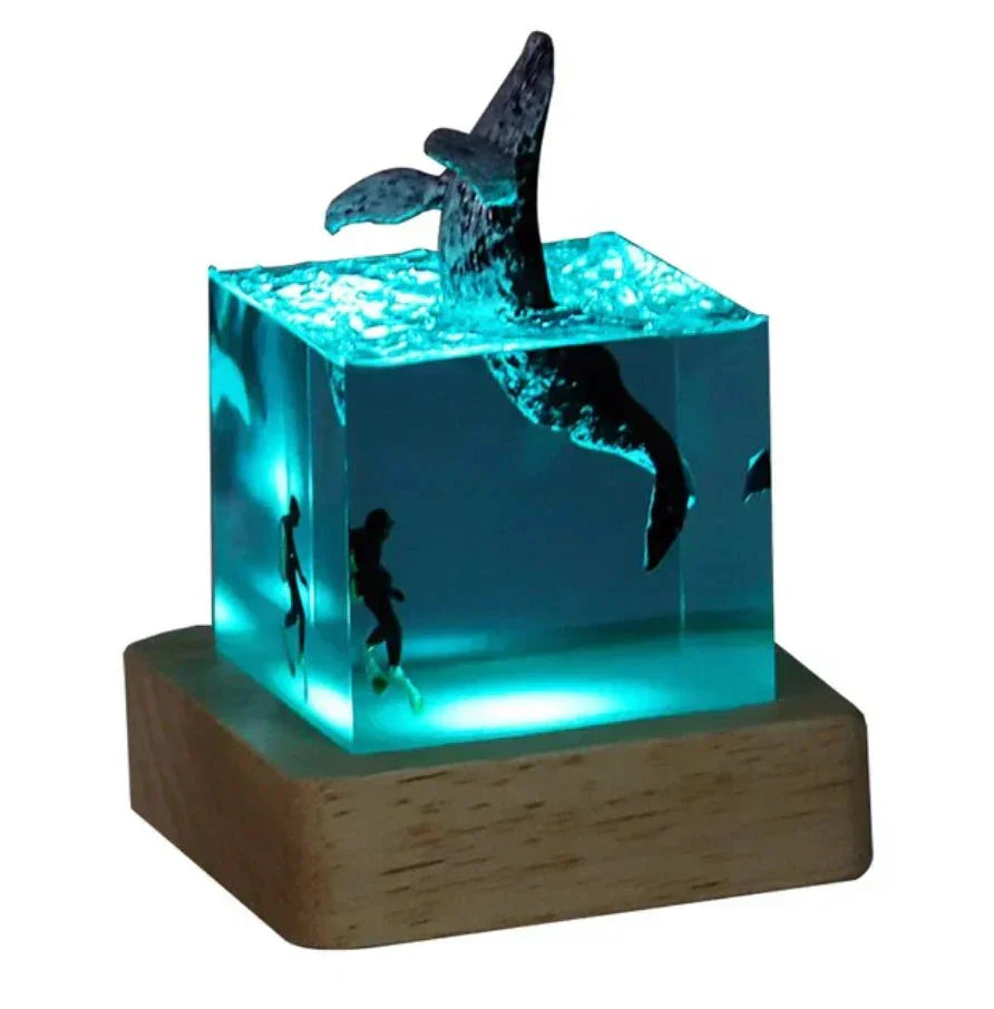 Landscape Inspired Ambient Table Lamp Decorative Calming Light Modern Bedroom Living Room Lamp