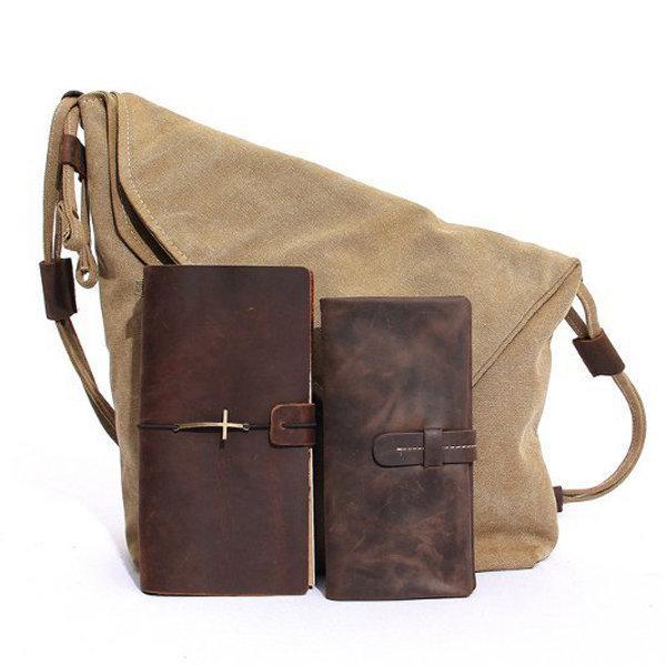 Large Capacity Crossbody Shoulder Bag Smooth Zip Adjustable Strap Everyday Handbag