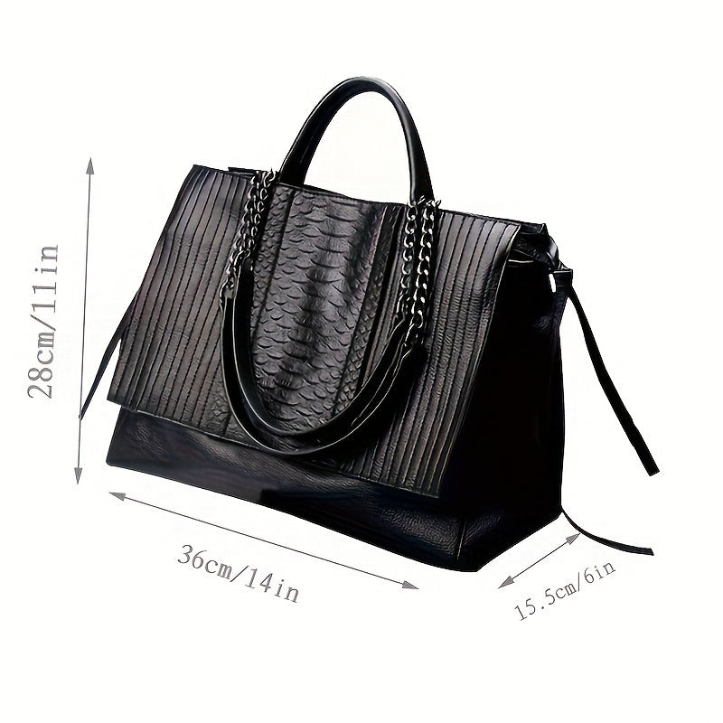 Large Capacity Women Laptop Shoulder Bag Stylish Work Tote Bag for Office Travel and Daily Use