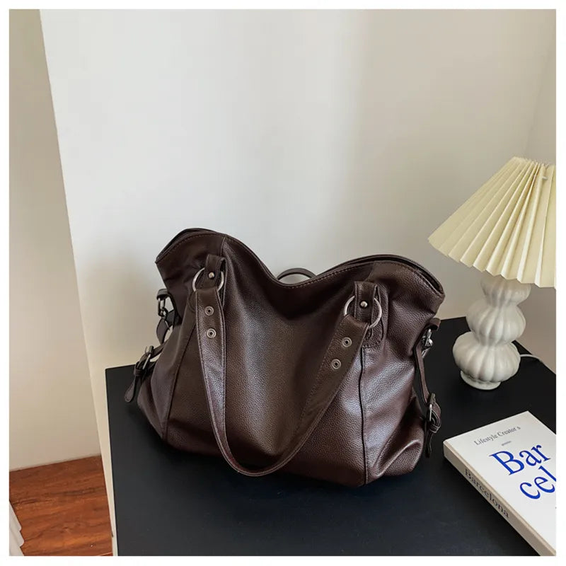 Large Tote Shoulder Bag for Women Stylish Everyday Handbag with Organized Compartments