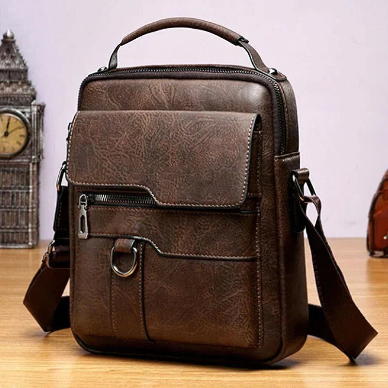 Leather Crossbody Shoulder Bag for Women Stylish Everyday Handbag with Spacious Compartments and Adjustable Strap