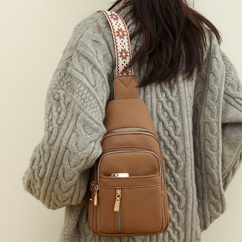 Lightweight Crossbody Shoulder Bag – Adjustable Strap Everyday Travel Bag