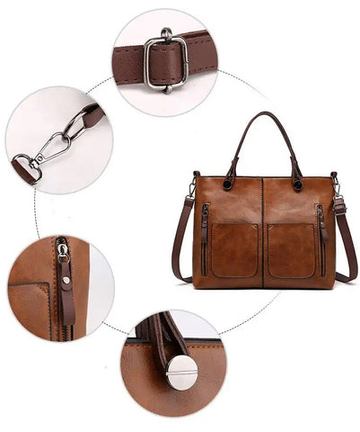 Lightweight Crossbody Shoulder Bag with Adjustable Strap Multi Pocket Travel Bag