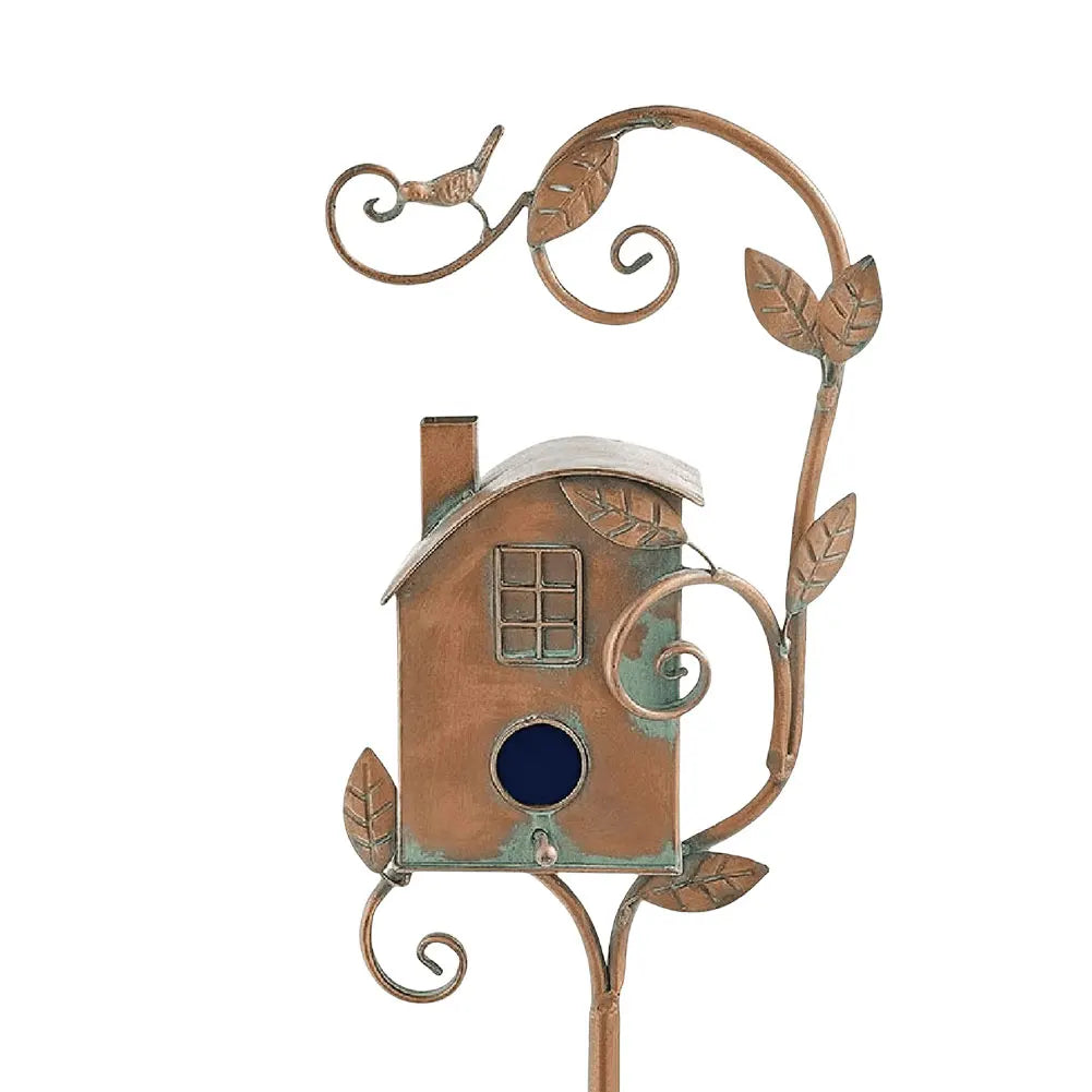 Luxury Bird House with Pole for Elegant Garden Decoration