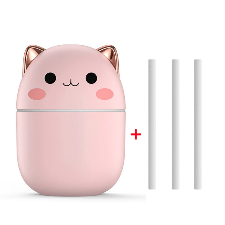 Mini Air Humidifier with Night Light Portable USB Humidifier Cool Mist Diffuser Quiet Bedroom Desk Humidifier
