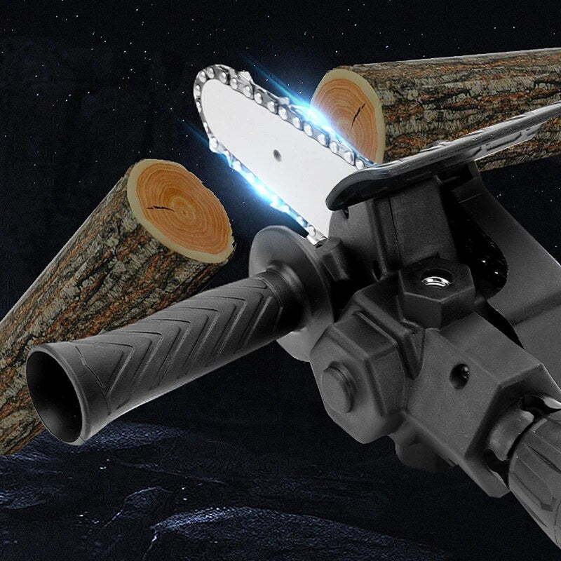 Mini Chainsaw Attachment Cordless Drill Wood Cutting Tool