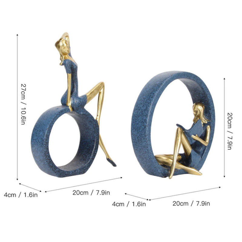 Modern Abstract Sculpture Home Decor Decorative Statue for Living Room Office