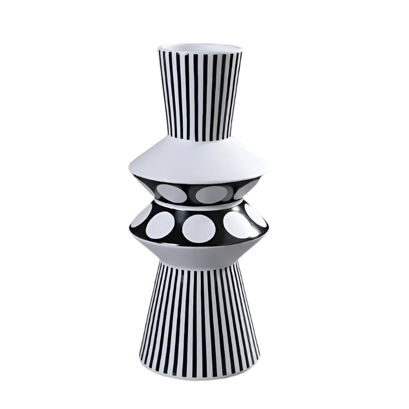 Modern Geometric Vase Decorative Flower Arrangement Home Decor Accent