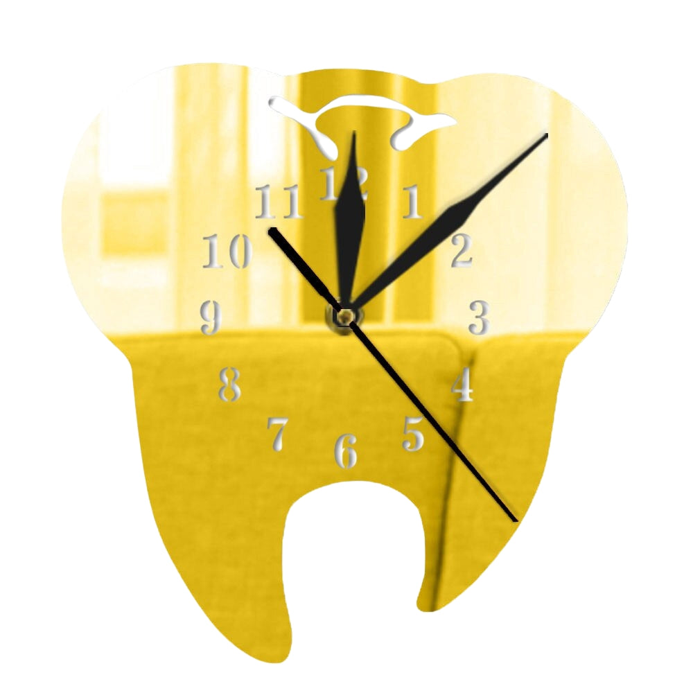 Modern Industrial Wall Clock Reflective Gear Design Silent Movement