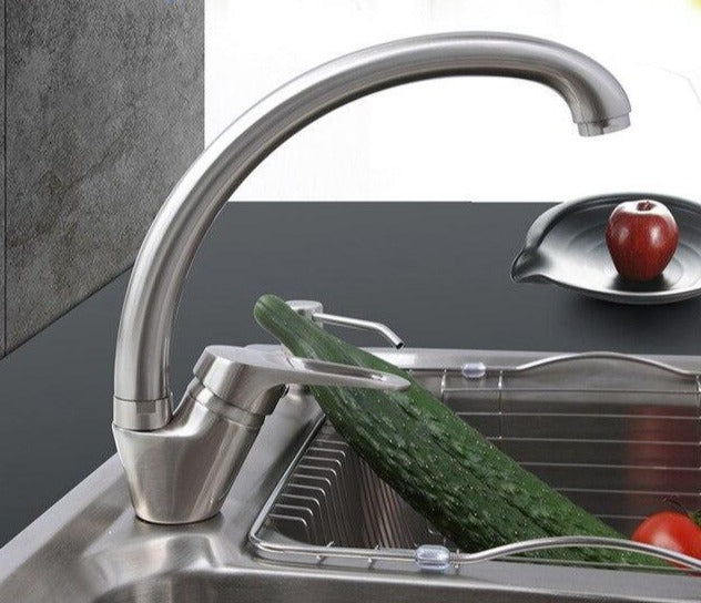 Modern Kitchen Faucet Flexible Spout Stainless Steel Sink Mixer Tap