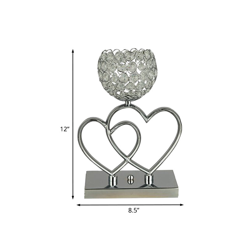 Modern LED Table Lamp Heart Design Bedside Desk Lamp Decorative Ambient Light
